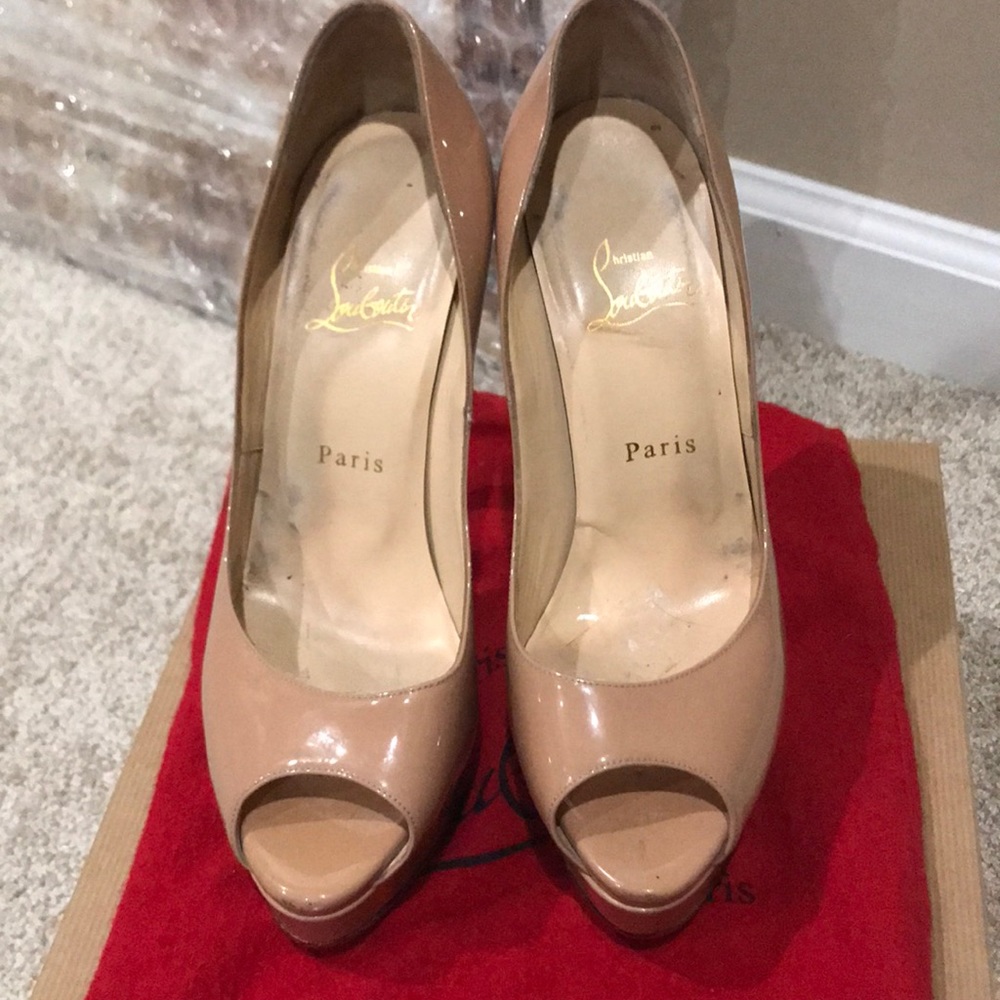 Christian Louboutin Lady Peep 150 Patent Calf